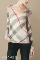 tops et pulls burberry coton multicolor pink-col round